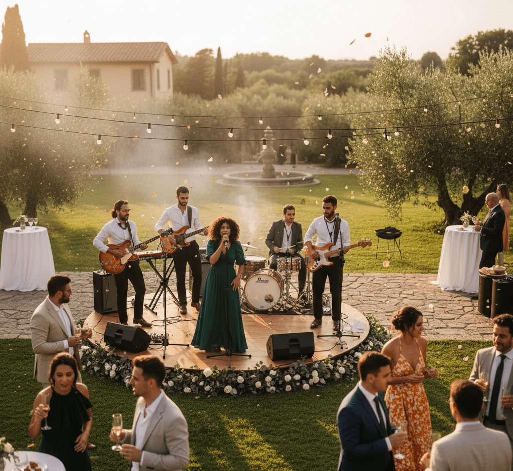 Servicio de música en directo con saxofonista y artistas para amenización de cócteles y banquetes en Valencia.